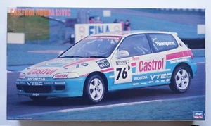 HASEGAWA 1/24 Castrol Honda Civic #20284 limitierte Auflage Modellbausatz *verblasste Box - Bild 1 von 12