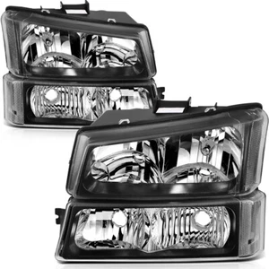 Headlights Assembly Left Right Side Fits 2003-2007 Chevrolet Silverado Avalanche - Picture 1 of 7