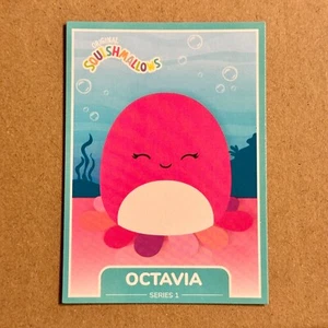 B1G1 ~ Squishmallow ~ Octavia the Octopus ~ #66 ~ Series 1 Trading Card ~ M/NM - Picture 1 of 2
