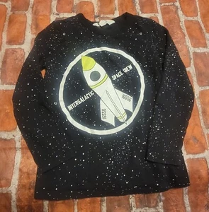 H&M Boys Space Shirt Sz 4/6 4 5 6 - Picture 1 of 1