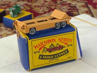 Matchbox Moko Lesney # 16a beige Atlantic Transporter Trailer VNMinVGbox 6GMW - Image 1 of 4