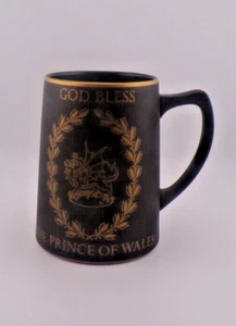 Vintage 1969 Wedgwood Prince of Wales Basalt Tankard designed by Norman Wilson - Picture 1 of 7