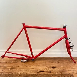 Jamis Dakota Steel Mountain Bike Frame Set and Fork Vintage Large 22" Brakes - Picture 1 of 13