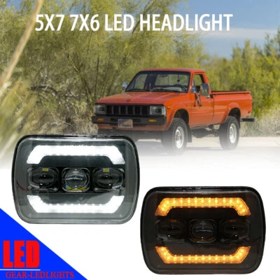 Faro LED para Jeep Wrangler YJ Cherokee XJ Ford Chevy TOYOTA 5x7 7x6 H6054 Foto 1 de 4