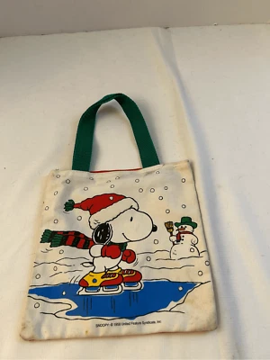 Mini bolso Snoopy 1958 EE. UU. vintage decoloración menor 9x9" Foto 1 de 4