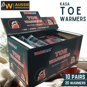 Kasa Hot Toe Warmers 10 Pairs 20 Pack Foot Warmer Ski Winter Heat Warmmers - Picture 1 of 7