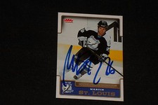 MARTIN ST. LOUIS 2006-07 FLEER SIGNED AUTOGRAPHED CARD #173 LIGHTNING RANGERS