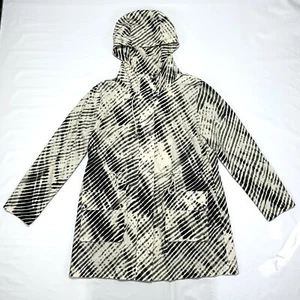 Soft Surroundings Go Lively Shibori Hooded Anorak Jacket Size L Zip Snaps Lined - Picture 1 of 10