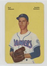1952 Mother's Cookies Pacific Coast League Food Issue Earl Johnson #14