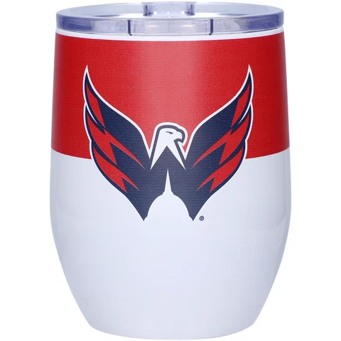 Washington Capitals 16oz. Colorblock Stainless Steel Curved Tumbler Cover