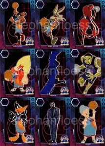 2021 Upper Deck Space Jam A nuevo Legacy conjunto completo de 100 cartas rosa neón púrpura - Imagen 1 de 1