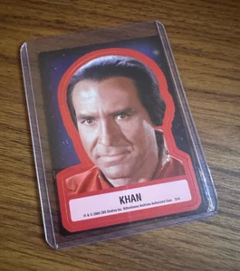 Star Trek TOS 40th Anniversary Series 2 - Sticker card S14 - Khan w Protector - Picture 1 of 2