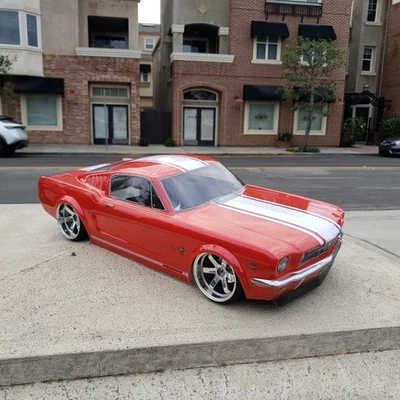 200mm 1/10 Custom Paint 1966 MUSTANG 4Tec-2 HPI RDS DC10 YD2 MST FZ02 Body Only - Image 1 of 4