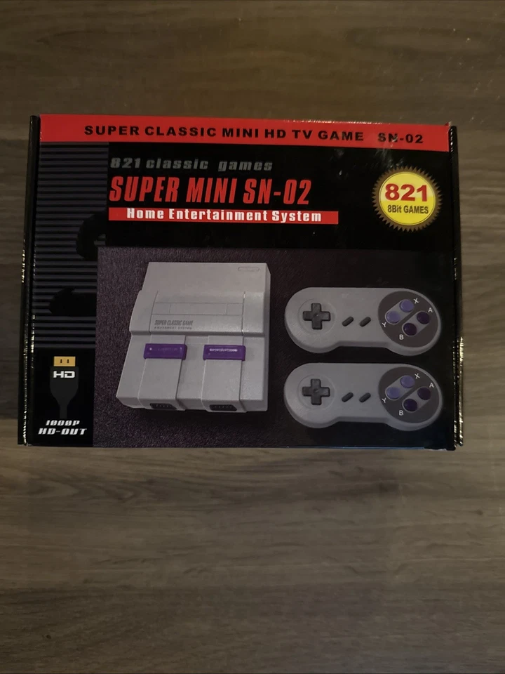 Juego de TV Super Clásico Mini HD 821 Juegos Integrados Super Mini SN-02 Nuevo Foto 1 de 4