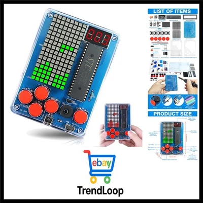 DIY Spielekonsole Elektronik Bausatz Handheld Kit Kunststoff Lernspielzeug - Bild 1 von 4