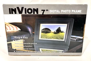InVion 7" 128MB Internal Memory Digital Photo Frame Plug & Play NIB - Picture 1 of 6