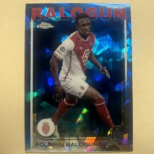 2024-25 Topps Cromo Zafiro UEFA Folarin Balogun Refractor #21 AS Monaco - Imagen 1 de 2