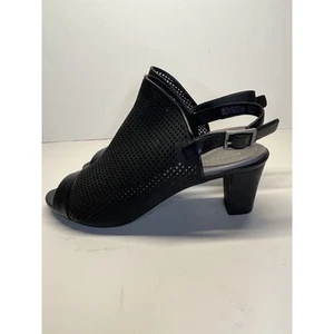 Rockport Women's Total Motion Trixie Perf Shootie Pump, Leather Black Sz 10 - Picture 1 of 9