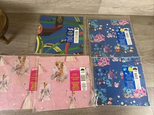 Envoltura de regalo SELLO DE COLECCIÓN NUEVO - Barbie, Hot Wheels, Blue’s Clues, juego de 5 niños - Imagen 1 de 9