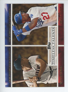 2012 TOPPS TIMELSS TALENTS INSERT #4 WILLIE MAYS SHAWN KEMP GIANTS DODGERS SP