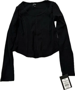 NWT Girls Art Class Medium (8) Black Long Sleeve Stretch Top - Picture 1 of 5