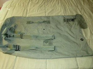 Military Duffle Bag OD Green Nylon Sea Bag Carry Straps Army Duffel - Picture 1 of 10