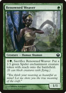 MTG Journey into Nyx Renowned Weaver Near Mint English Magic Card 🧙🏽141 - Picture 1 of 2