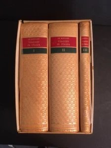 Journey to Italy Leather De Brosses Viaggio Italia 3 V.  Illus. 1 of  200 Fine - Picture 1 of 20