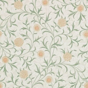 William Morris & Co Scroll Wallpaper 210365 Colour Thyme/Pear - Picture 1 of 2