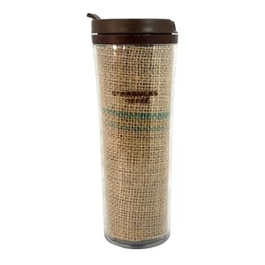Starbucks Burlap Double Wall Insulated Tumbler Travel Mug 16 oz - Picture 1 of 11