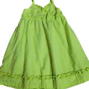 Girl's Size 4T Penelope Mack Lime Green Summer Dress - Picture 1 of 5