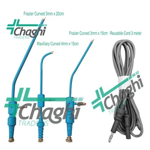Frazier & Sinus Nasal Maxillary Monopolar Suction Tube cvd with Resuable Cabl 4P - Picture 1 of 6