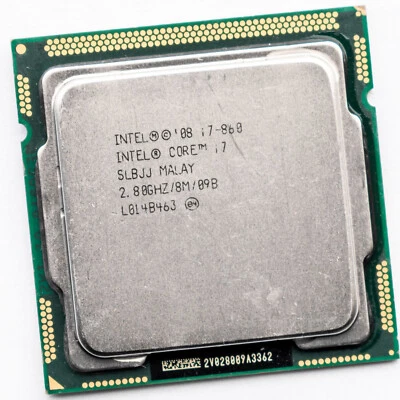 Intel Core i7-860 SLBJJ LGA1156 2.8GHz Quad Core Processor Hyperthreading 8MB - Image 1 of 3