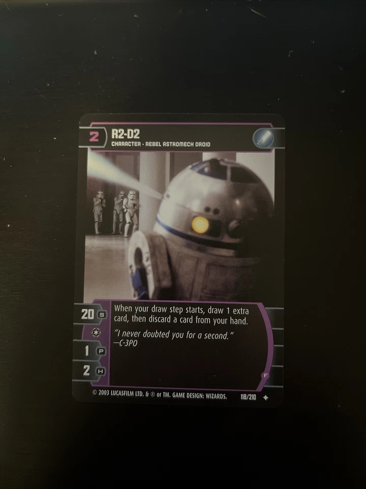 Star Wars TCG - R2-D2 - A New Hope 118/210 Card - Image 1 of 1