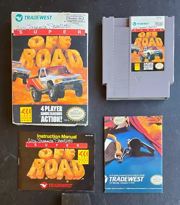 Super Off Road - Nintendo NES - CIB w/ promo poster - TESTED & WORKING - Image 1 of 4