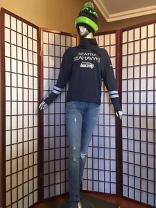 Pulóver gráfico Seattle Seahawks Nike Champ Drive obsesionado azul mujer talla S - Imagen 1 de 12