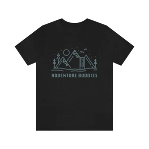 Unisex Adventure Buddies Vintage Mountains Camping Hiking Outdoor T-Shirt - Picture 1 of 106