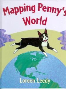 Boston Terrier Children's Hardback Book Mapping Penny's World by Loreen Leedy* - Picture 1 of 2
