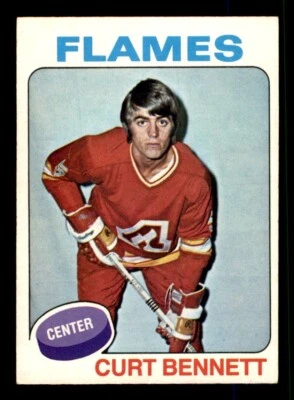 1975 OPC O-Pee-Chee Hockey #8 Curt Bennett VG *e1 - Image 1 of 2