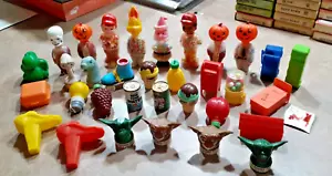 33 VINTAGE TOY CANDY CONTAINERS, FLEER TOPPS ROSEN HONGKONG MOST HAVE CANDY NICE - Picture 1 of 8