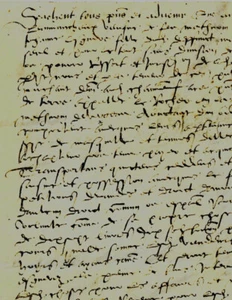 1564 Contigné parchment deed LESGUERE, RUFFIN, notary TIOCHE farmer CHALLERY - Picture 1 of 5