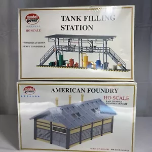 Model Power #614 HO Scale - American Foundry & Tank Filling Station New Sealed - Picture 1 of 14