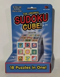 New! The original Sudoku Cube 18 Puzzles In One for ages 7+ Fun Brain Teasers - Picture 1 of 2