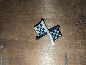 Vintage Letterman Crossflags Checkers Corvette Chevrolet Chevy SMALL SEW ON - Bild 1 von 5