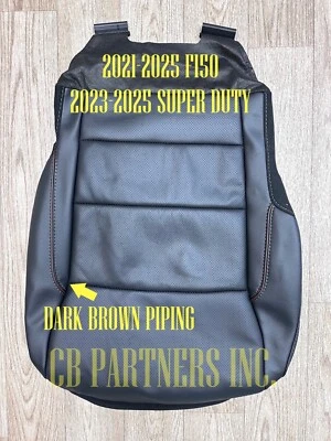 FUNDA ASIENTO CUERO INFERIOR PASAJERO DELANTERO FORD F150 OEM 2021-2023 NUEVO DESPEGUE Foto 1 de 4