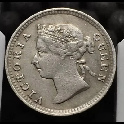 STRAITS SETTLEMENTS 1891 5 CENTS KM10 - Image 1 of 2