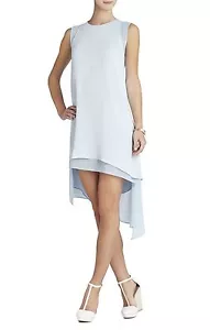 NUEVO VESTIDO BCBG LAINEY SIN MANGAS ASIMÉTRICO DOBLADILLO RECORTADO WQR69A20/AL123 TALLA XXS - Imagen 1 de 3