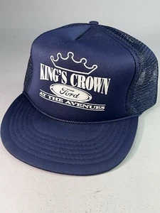 King's Crown Ford Jacksonville FL Mesh Foam Snap Back Trucker Hat Cap Vintage - Picture 1 of 6