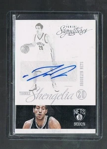 2012/13 PANINI SIGNATURES Silver Auto TORNIKE SHENGELIA #46 NETS BELGIUM SPAIN - Picture 1 of 1