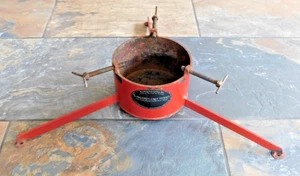 DE COLECCIÓN BOLOS DE HIERRO FUNDIDO ÚLTIMO SOPORTE ÁRBOL DE NAVIDAD SOPORTE 8 3/4" ANCHO X 6" ALTO - Imagen 1 de 9